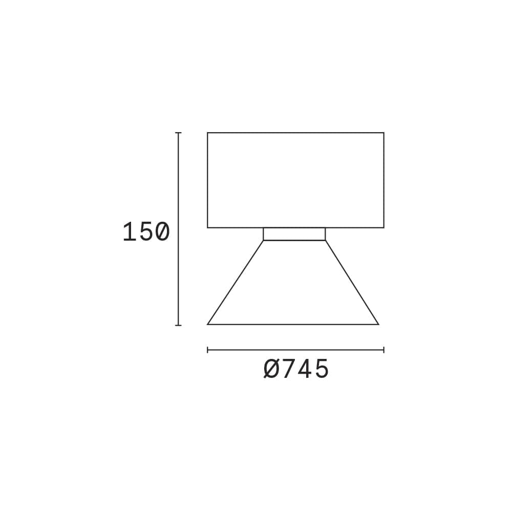 Concrete pöytävalaisin Tummanharmaa Pöytävalaisin Innolux