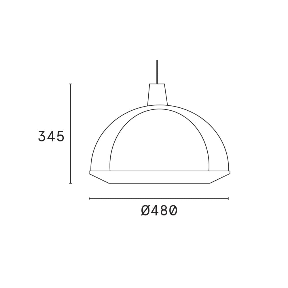 Kuplat 480 riippuvalaisin Savunharmaa Riippuvalaisin Innolux
