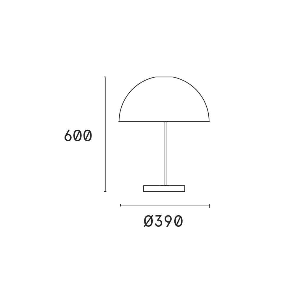 Kupoli pöytävalaisin Musta Pöytävalaisin Innolux