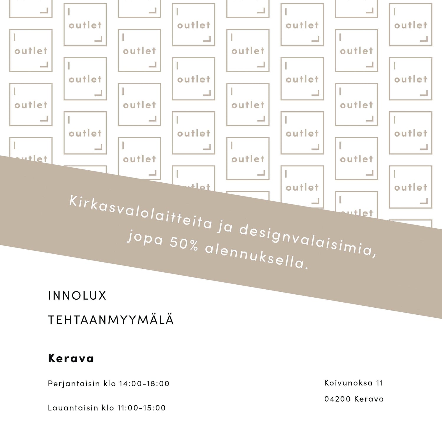 18.–20.12. glögiä & piparia Innolux tehtaanmyymälässä – sekä erikoistarjouksia paikan päällä! Myymälä auki poikkeuksellisesti myös torstaina 18.12 kello 14.00-18.00