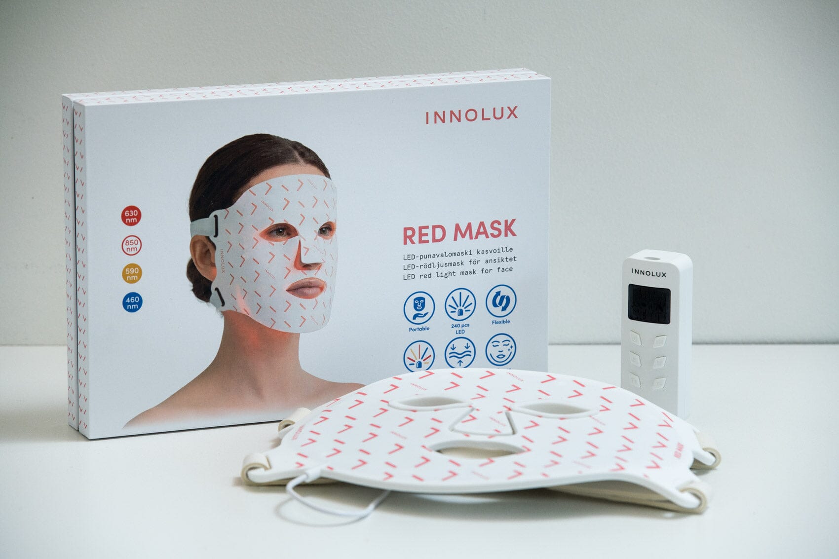 RED MASK punavalonaamio Innolux 