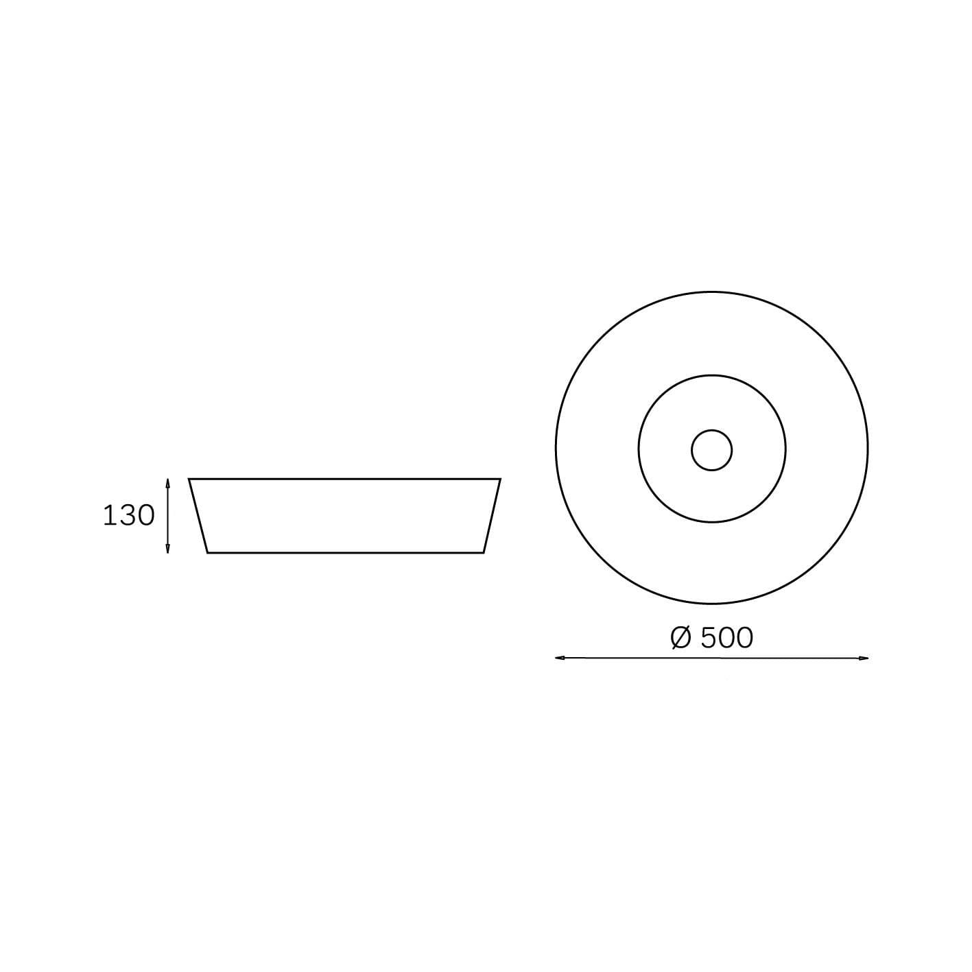 Yki 500 Harmaa Plafondi Innolux 